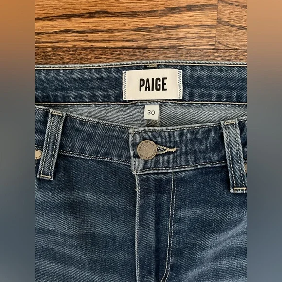 NWOT PAIGE Denim Skyline Boot Women's Blue Flare Jeans, Size 30